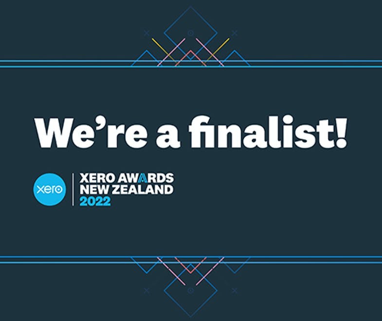 2022 Xero awards finalist promo graphic from Xero